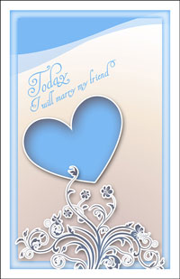 Wedding Program Cover Template 9B - Graphic 4